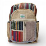 Plecak konopny duży hemp zig zag - wzór 1