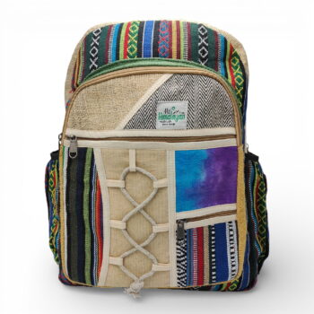 Plecak konopny duży hemp - wzór 3