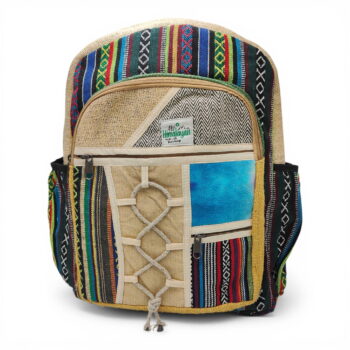 Plecak konopny duży hemp - wzór 4