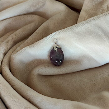 Wisiorek z naturalnego kamienia - fluoryt tęczowy