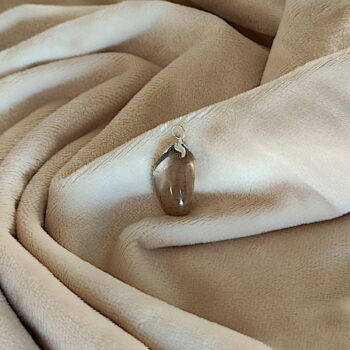 Wisiorek z naturalnego kamienia - kwarc dymny