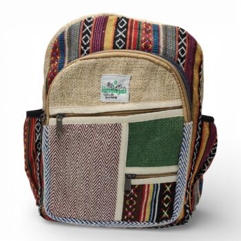 Plecak konopny zig zag - wzór 3