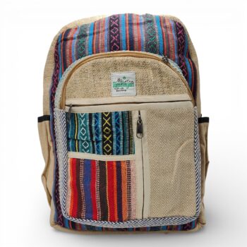 Plecak konopny duży Hemp zig zag - wzór 3