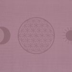 Mata do jogi Yogi & Yogini Premium TPE – kwiat życia liliowy