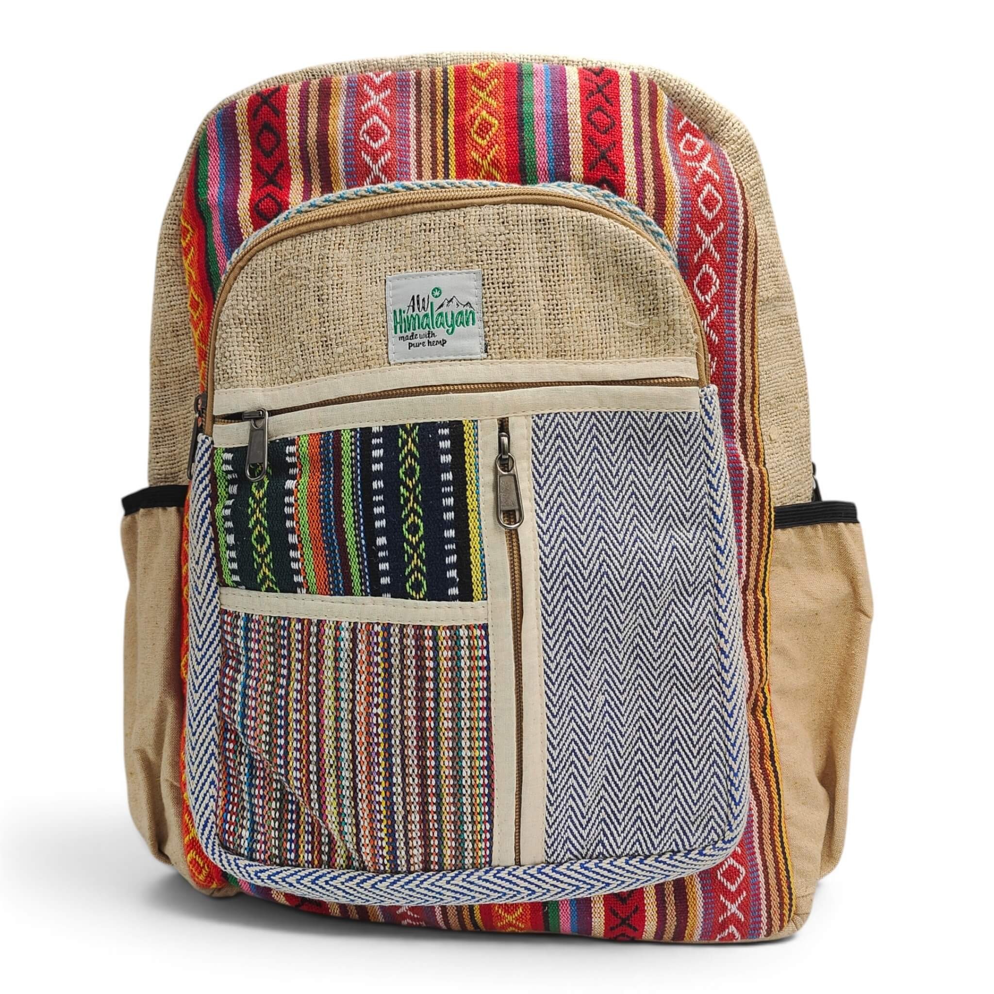 Plecak konopny duży Hemp zig zag – wzór 5