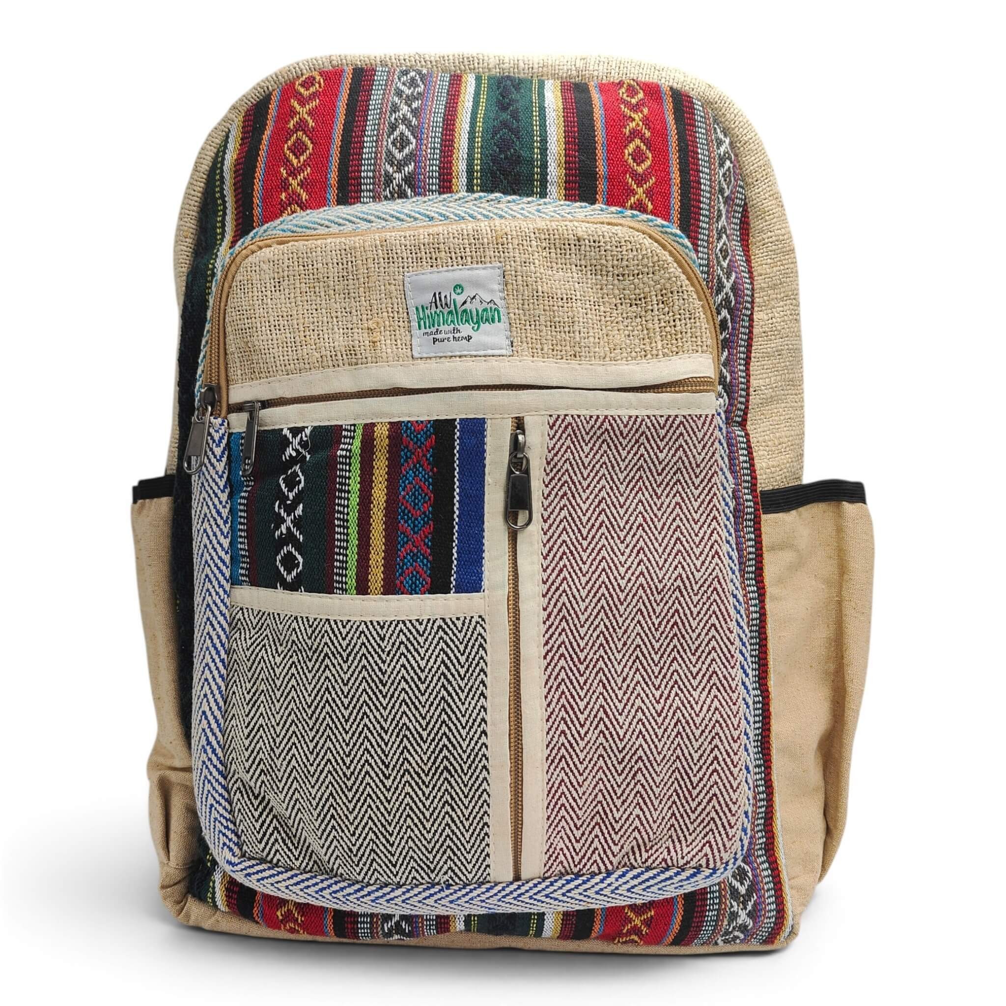 Plecak konopny duży Hemp zig zag – wzór 6