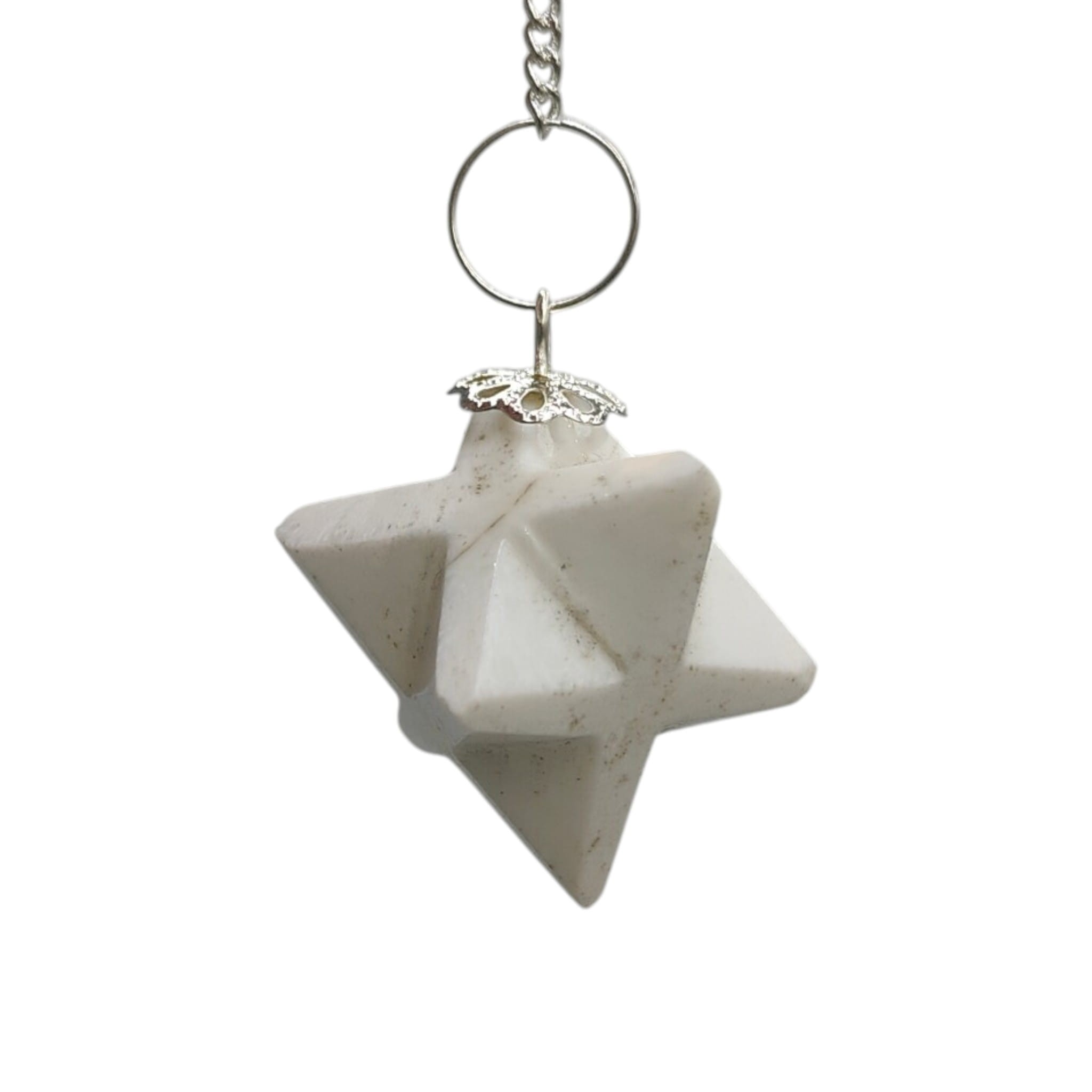 Wahadełko Merkaba – biały howlit